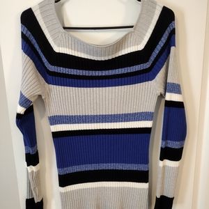 INC Striped Sweater Size L